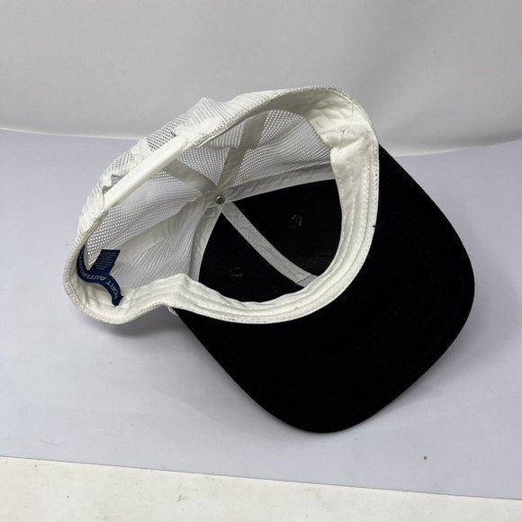 Mellow Vibes‎ Ball Cap Black  White Mesh Trucker Strap Back Port Authority - Picture 5 of 7